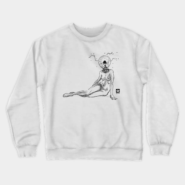 Electric Bulb Woman Crewneck Sweatshirt by Novanim